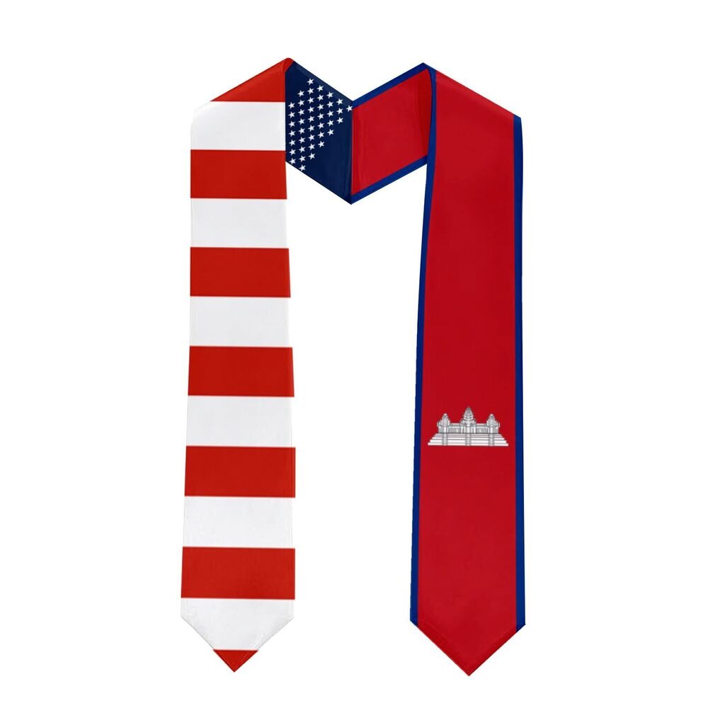 4548 Cambodia Graduation Stole Graduation Sash Scarf Graduation Gift